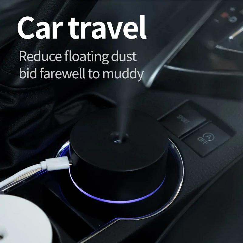 USB Car Humidifier with Essential Oils Diffuser