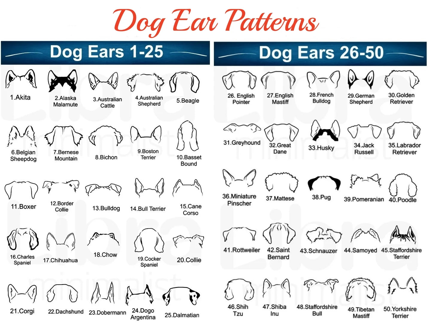 Custom Cute Pet Dog Ear Name Necklace